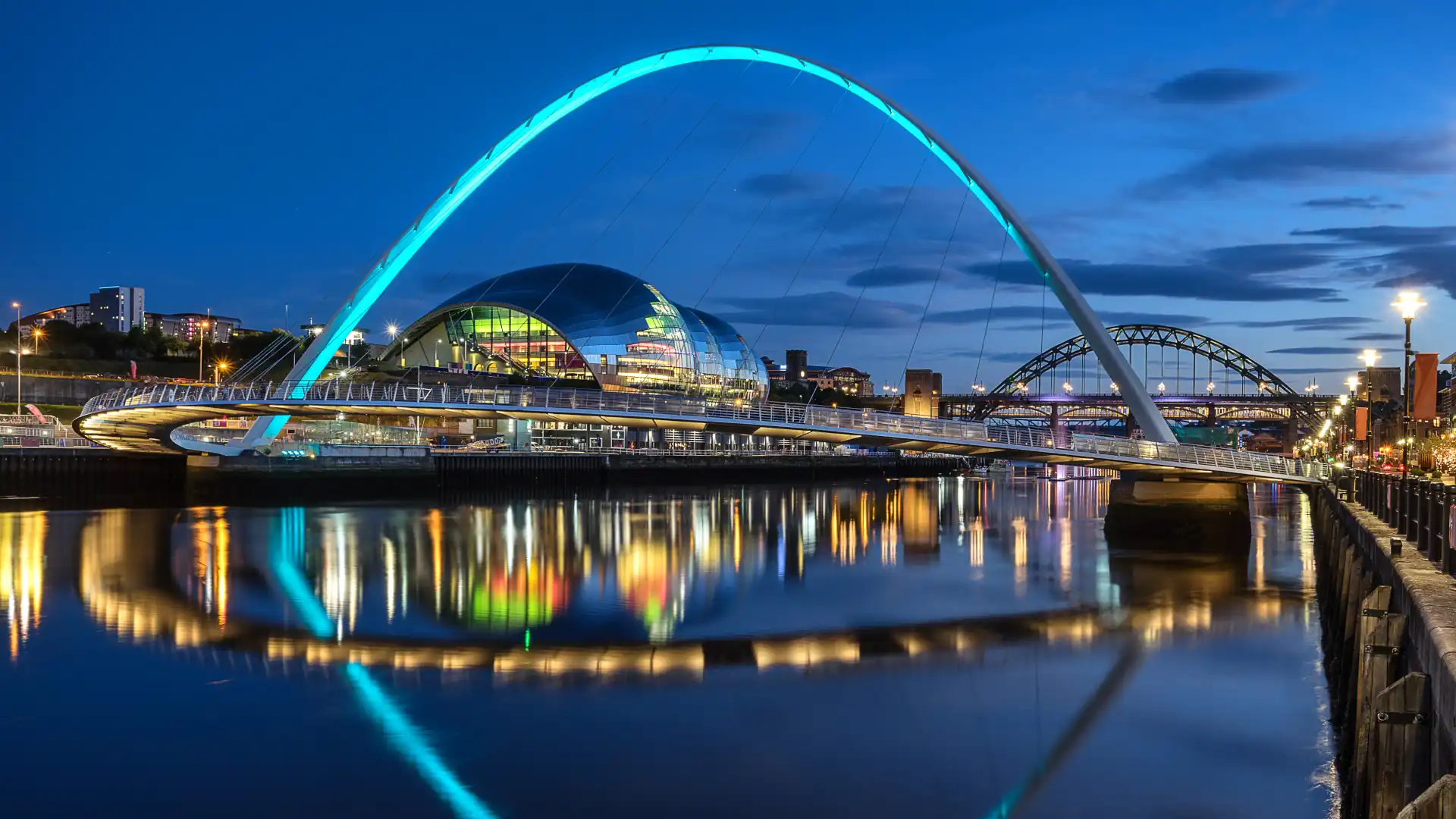 Civil construction projects - Gateshead Millennium Bridge